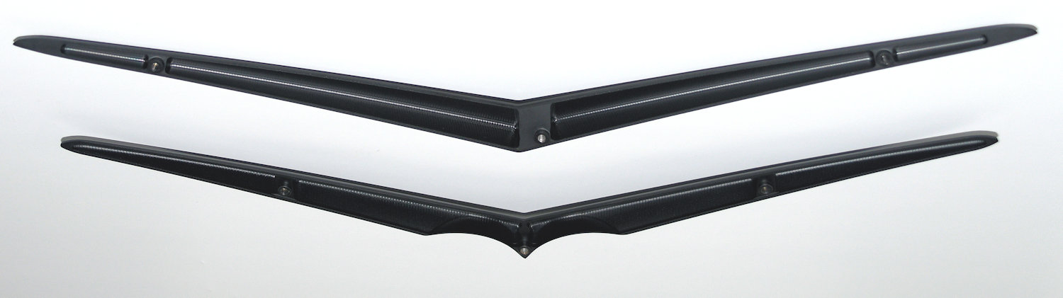 1957 Chevrolet Hood & Trunk Vee (Matte Black) - Image 2